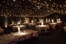 lined clear span marquee for wedding, party or corporate event